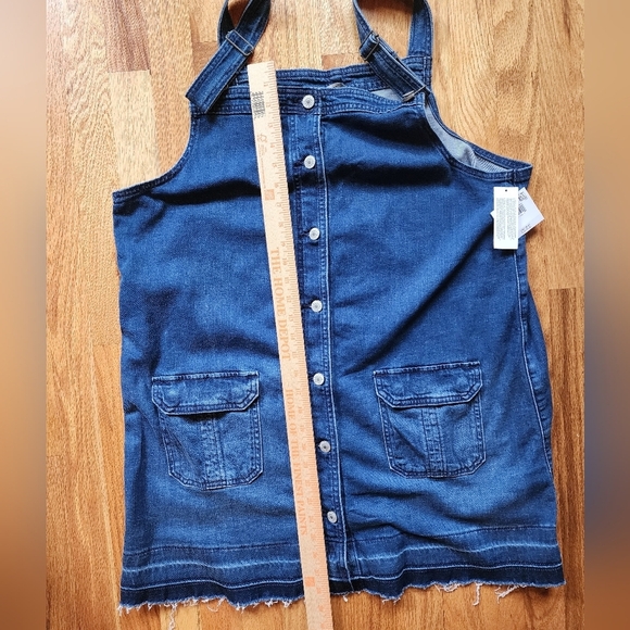 American Eagle Denim Overall Skirt Size Xl Cowgirl Country NWT - Picture 8 of 10